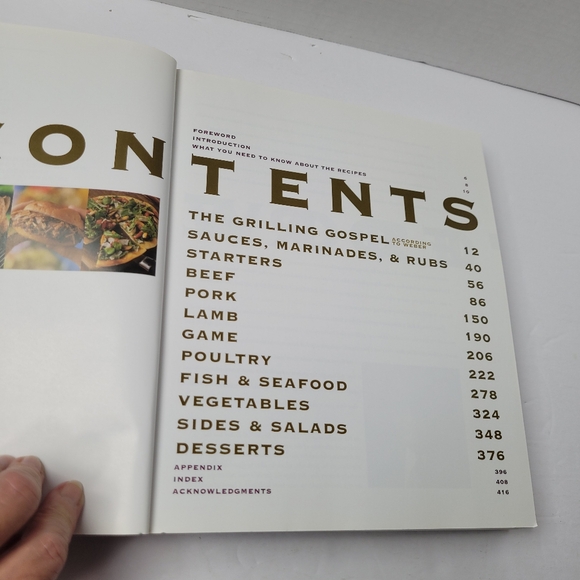 VTG BBQ Cookbook WEBER'S BIG BOOK OF GRILLING 2001 Fwd by Al Roker! - Picture 5 of 7